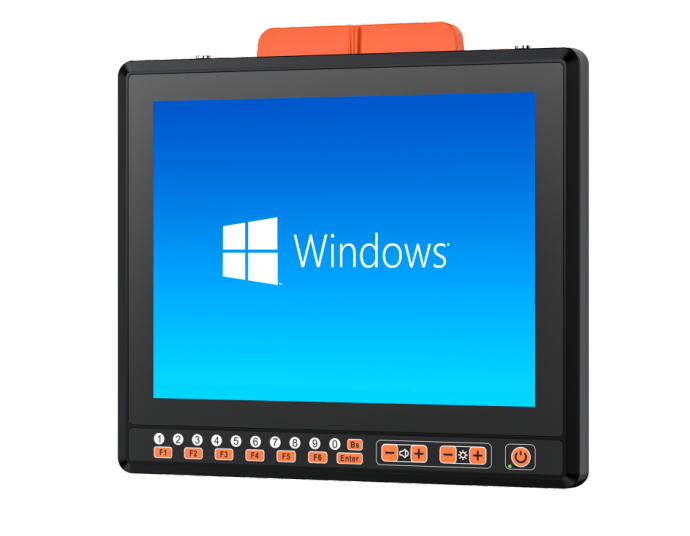 VT-879 12.1⼨Windows⻋载电脑，配备12代Intel Core-i5处理器